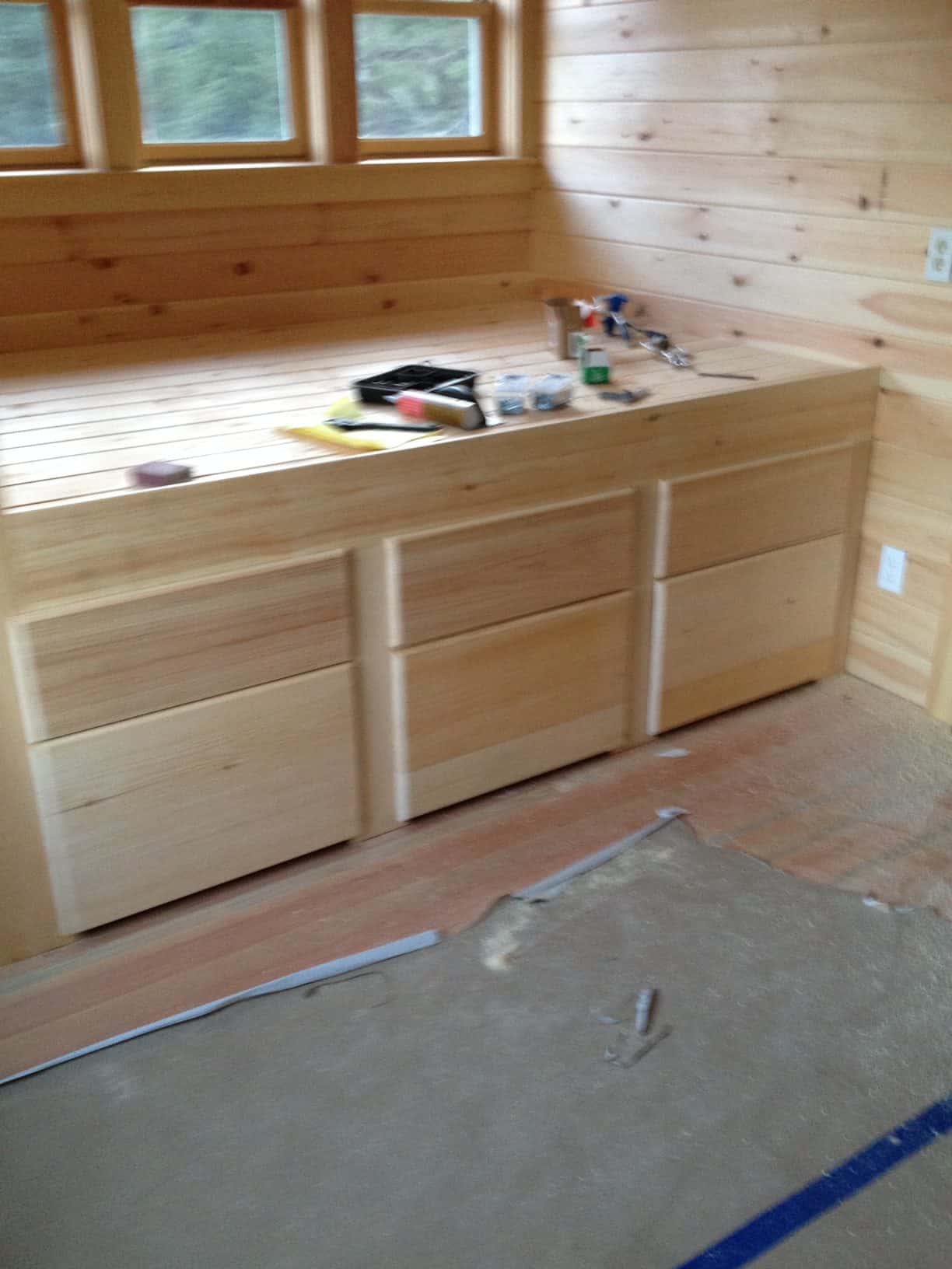 Finished drawers