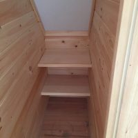 Wood shelving