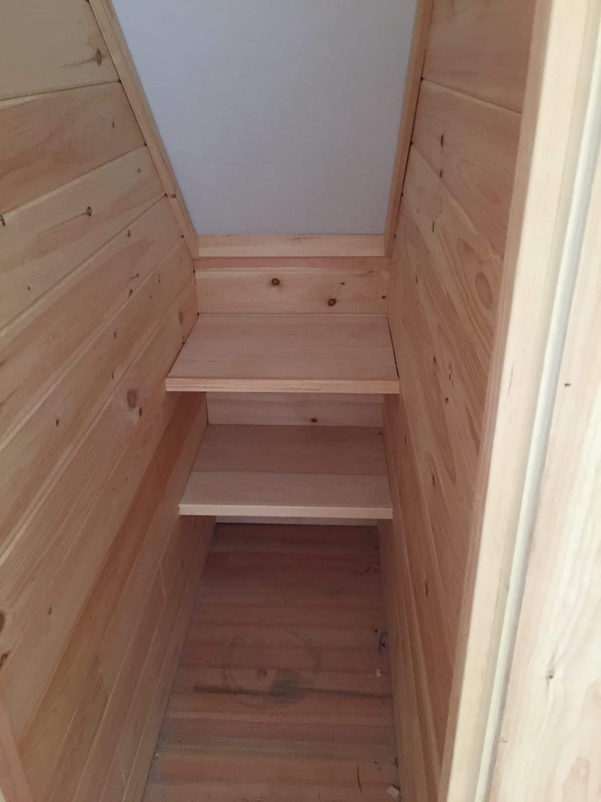 Wood shelving