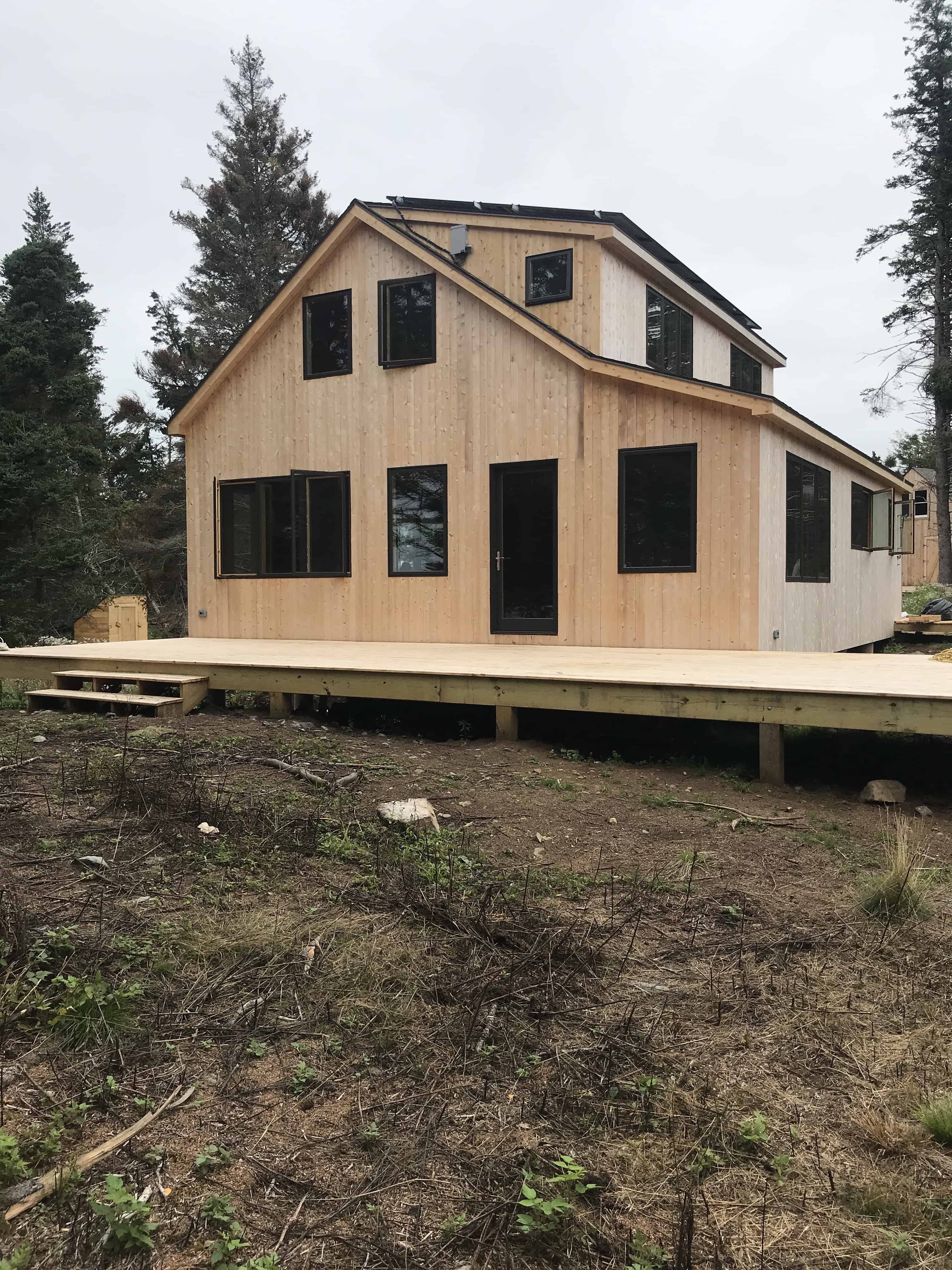 Completed framing
